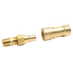 Propane/Natural Gas 3/8in Quick Connector and Full Flow Male Plug